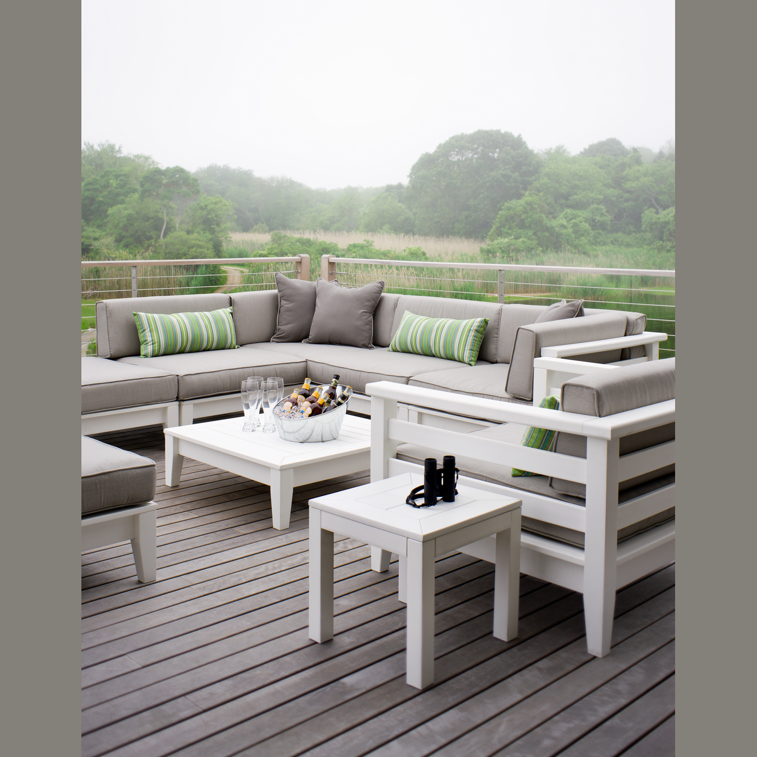 Seaside Casual Cambridge Sectional Coffee Table (003)