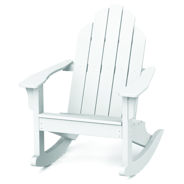 Seaside Casual Classic Adirondack Rocker – All Weather Poly Outdoor Rocking Chair