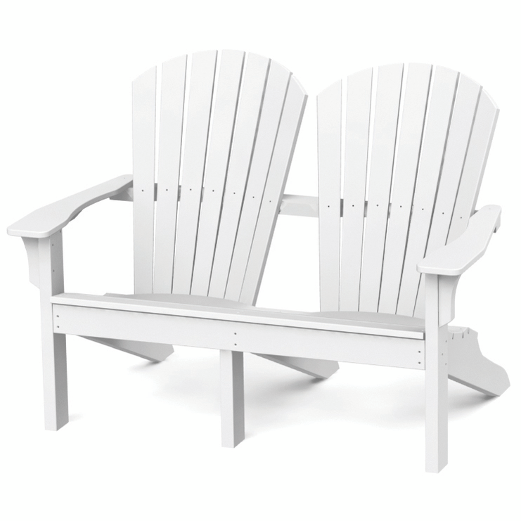 Seaside Casual Adirondack Shellback Love Seat (020)