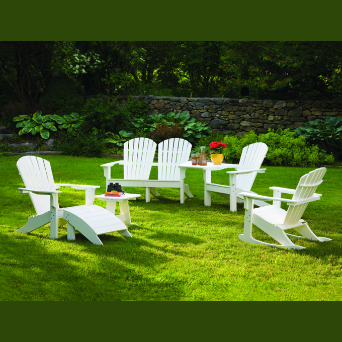 Seaside Casual Classic Adirondack Rocker – All Weather Poly Outdoor Rocking Chair