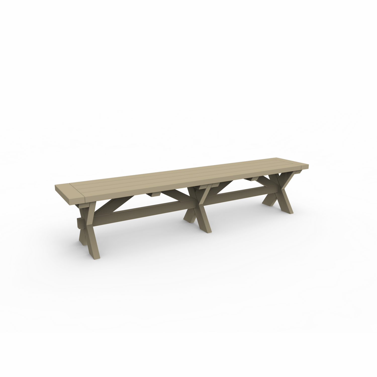 Seaside Casual Sonoma 76 Inch Dining Bench (071)