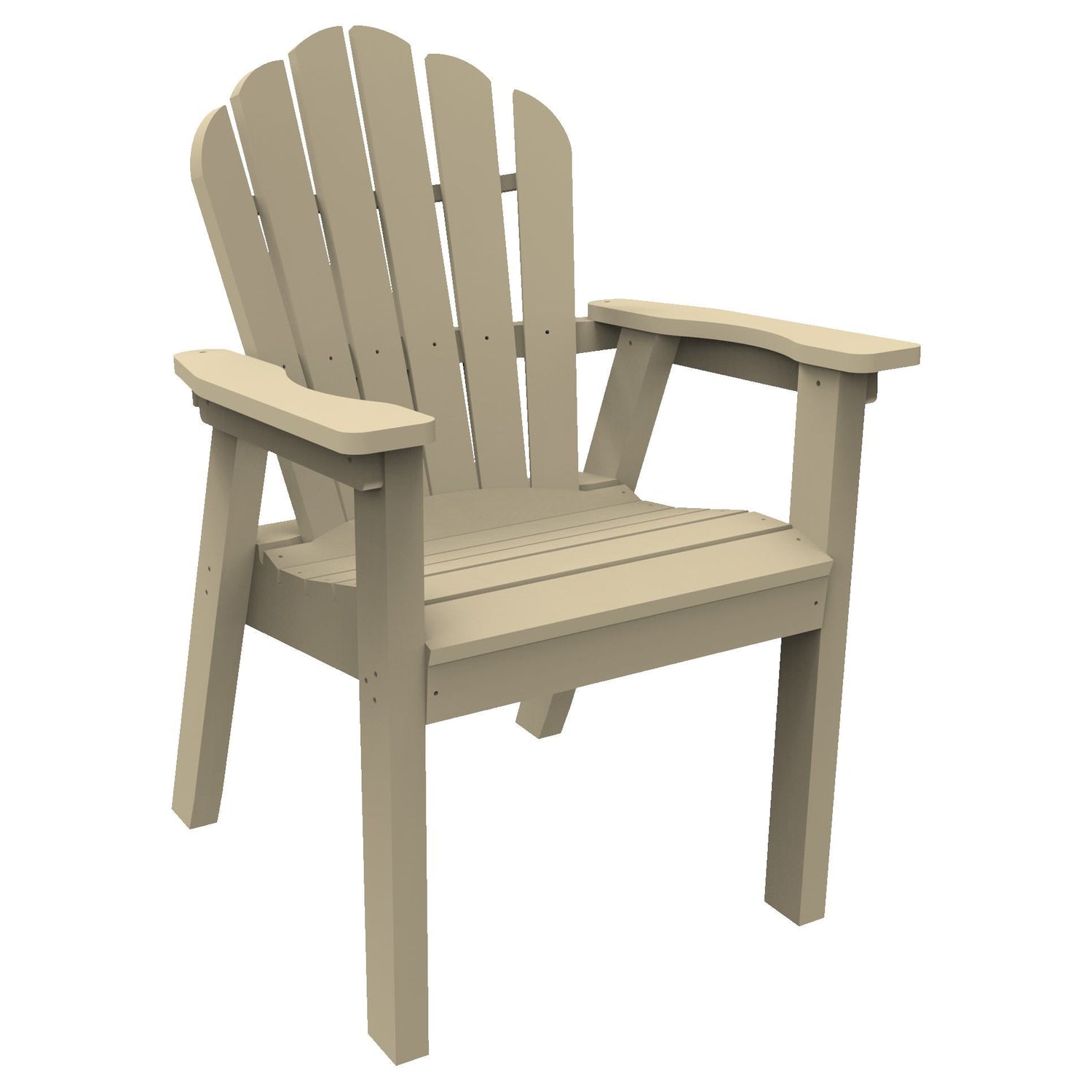 Seaside Casual Classic Adirondack Dining Chair – Poly Outdoor Chair