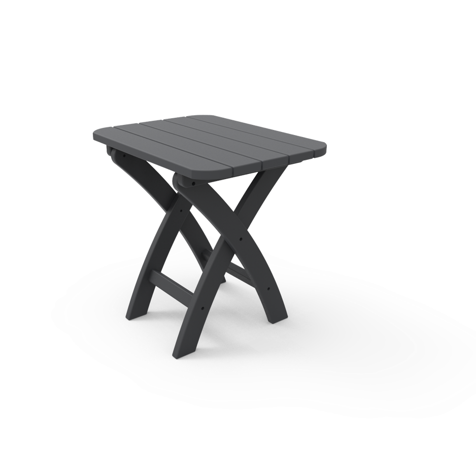 Seaside Casual Coastline Harborview Folding Side Table – Poly Outdoor Table
