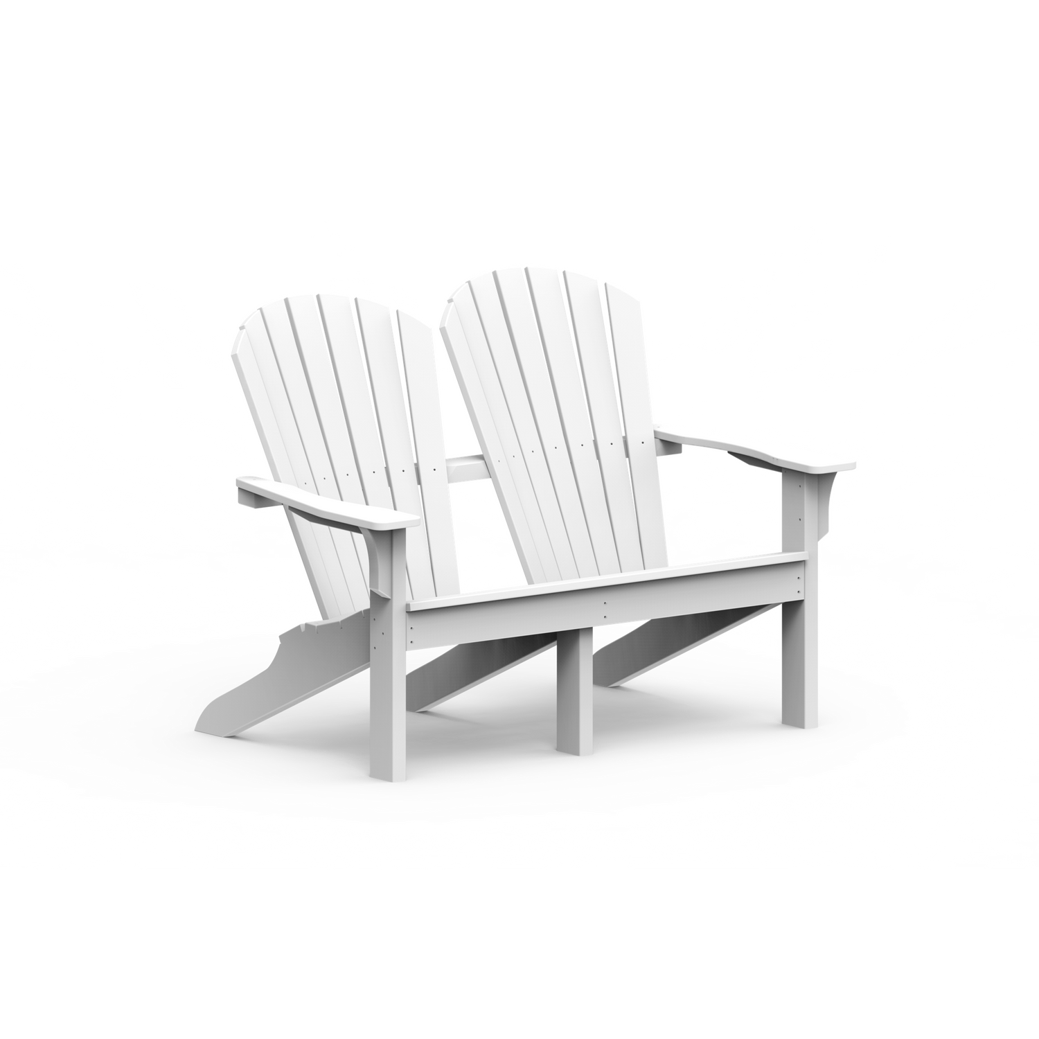 Seaside Casual Adirondack Shellback Love Seat (020)