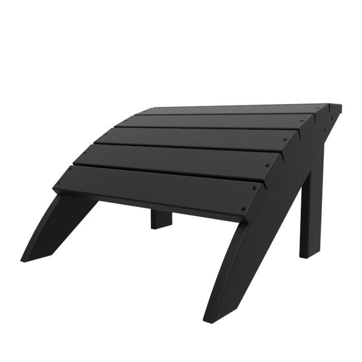 Seaside Casual Coastline Harborview Footstool – Poly Outdoor Ottoman