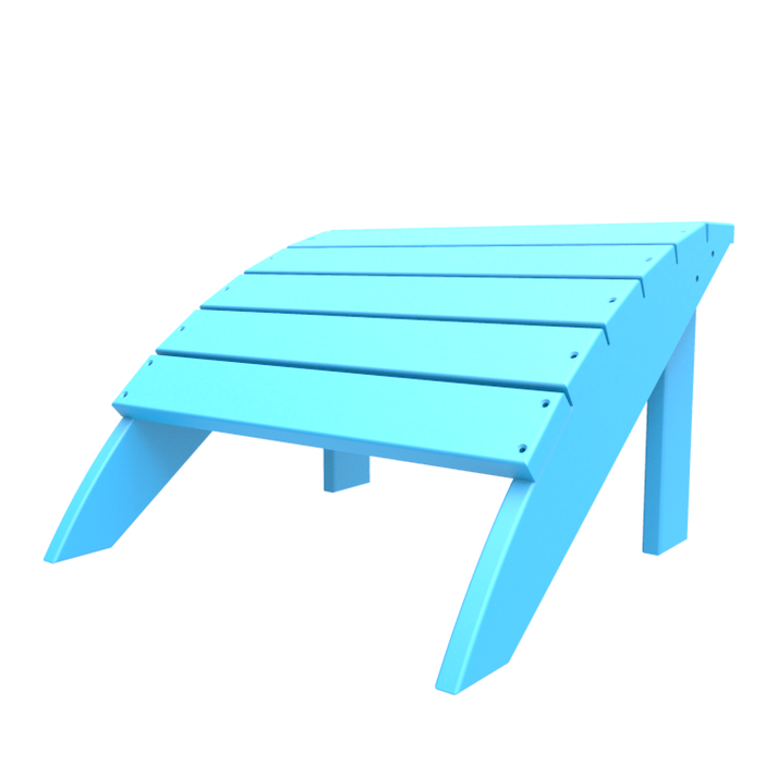 Seaside Casual Coastline Harborview Footstool – Poly Outdoor Ottoman